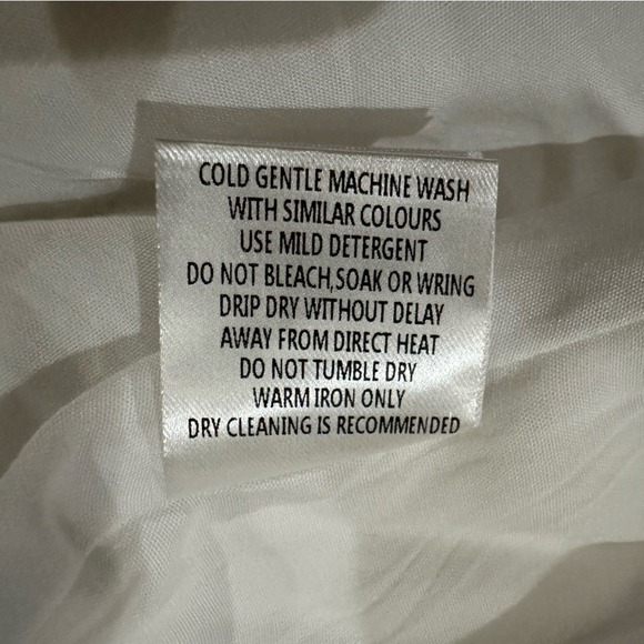 DISSH Tina White Linen Twist Mini Dress Size 4 Cutout Long Sleeve V-Neck - Picture 15 of 15